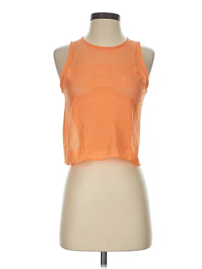 Pre-owned Fabletics Tank Top Orange Halter Neckline Tops