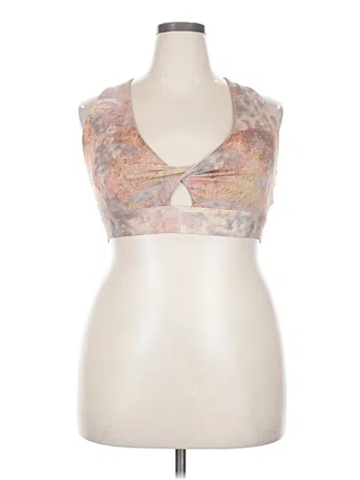 Pre-owned Fabletics Tank Top Pink Halter Neckline Tops