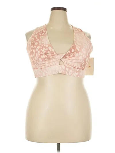 Pre-owned Fabletics Tank Top Pink Halter Neckline Tops