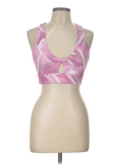 Pre-owned Fabletics Tank Top Pink Halter Neckline Tops