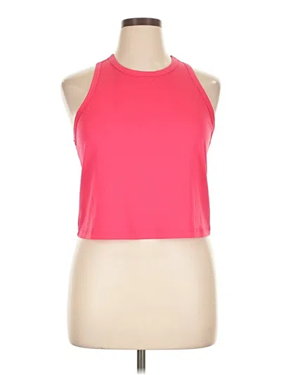Pre-owned Fabletics Tank Top Pink Halter Neckline Tops