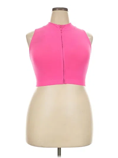 Pre-owned Fabletics Tank Top Pink Halter Neckline Tops