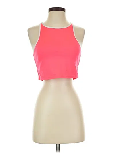 Pre-owned Fabletics Tank Top Pink Halter Neckline Tops