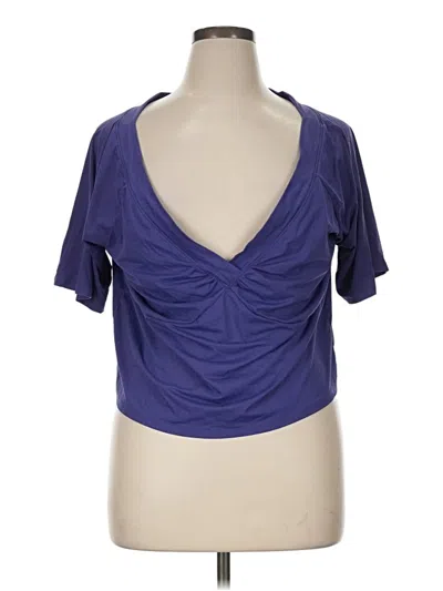 Pre-owned Fabletics Tank Top Purple Plunge Neckline Tops