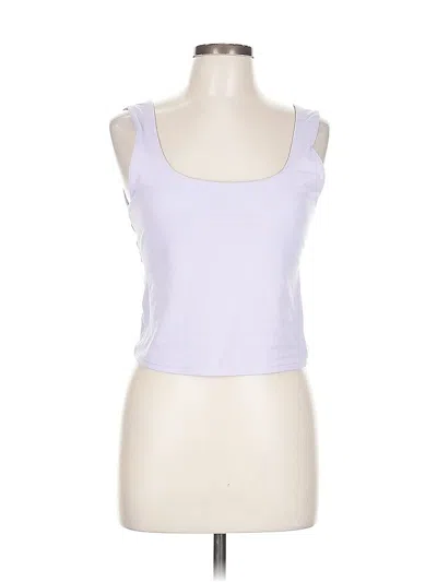 Pre-owned Fabletics Tank Top Purple Strapless Neckline Tops