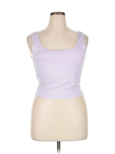 Pre-owned Fabletics Tank Top Purple Strapless Neckline Tops