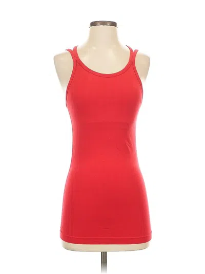 Pre-owned Fabletics Tank Top Red Halter Neckline Tops