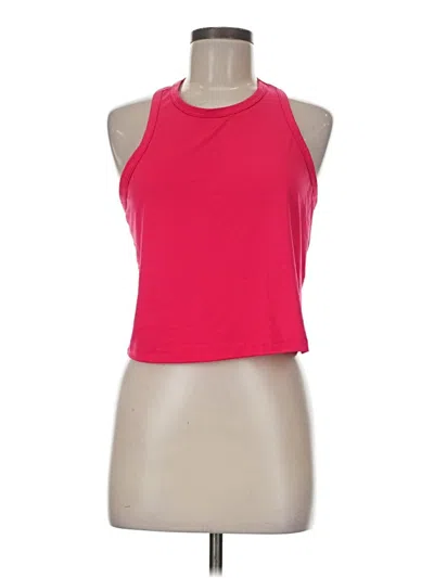 Pre-owned Fabletics Tank Top Red Halter Neckline Tops