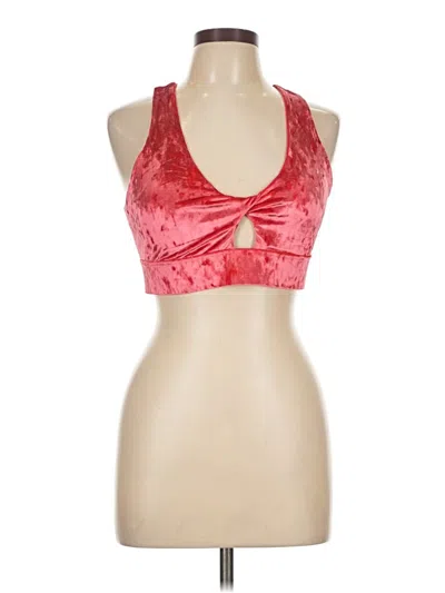 Pre-owned Fabletics Tank Top Red Halter Neckline Tops