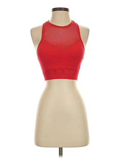 Pre-owned Fabletics Tank Top Red Halter Neckline Tops