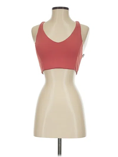 Pre-owned Fabletics Tank Top Red Strapless Neckline Tops