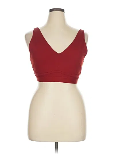 Pre-owned Fabletics Tank Top Red Strapless Neckline Tops