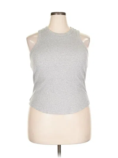 Pre-owned Fabletics Tank Top Silver Halter Neckline Tops