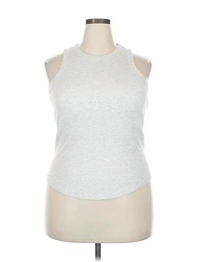 Pre-owned Fabletics Tank Top Silver Halter Neckline Tops