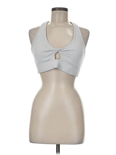 Pre-owned Fabletics Tank Top Silver Halter Neckline Tops