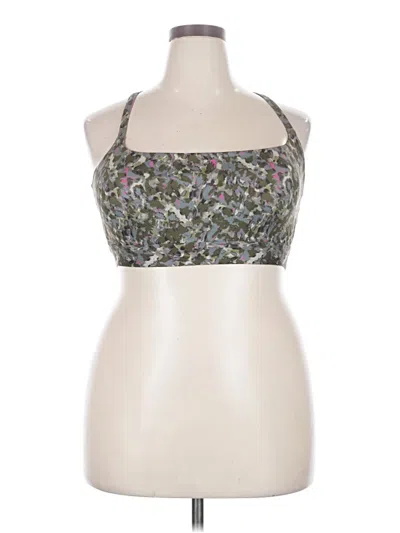 Pre-owned Fabletics Tank Top Silver Halter Neckline Tops