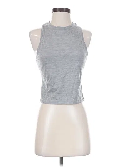 Pre-owned Fabletics Tank Top Silver Halter Neckline Tops