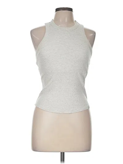 Pre-owned Fabletics Tank Top Silver Halter Neckline Tops