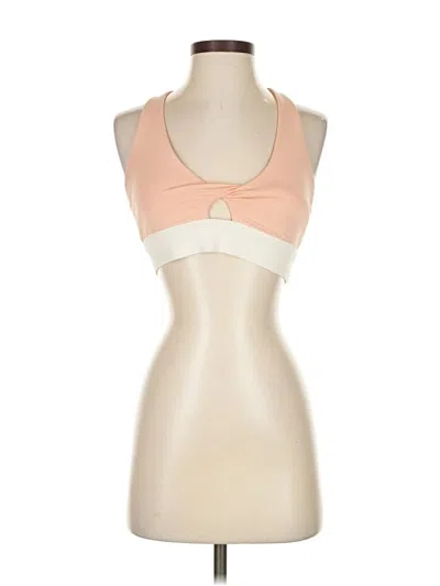 Pre-owned Fabletics Tank Top Tan Halter Neckline Tops