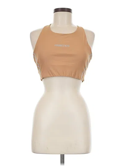 Pre-owned Fabletics Tank Top Tan Halter Neckline Tops