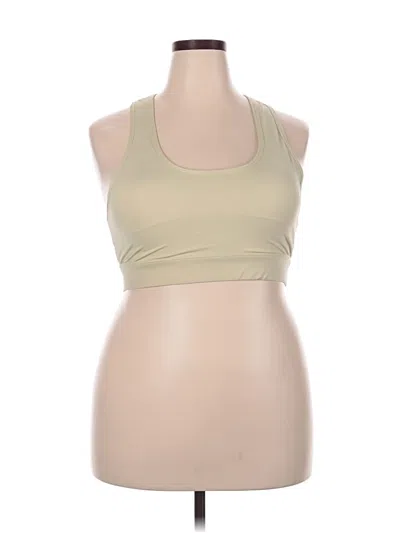 Pre-owned Fabletics Tank Top Tan Halter Neckline Tops In Brown