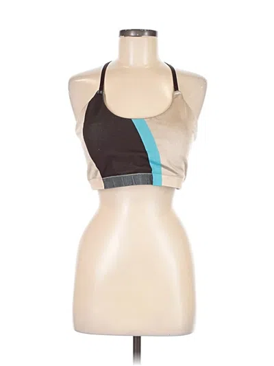 Pre-owned Fabletics Tank Top Tan Halter Neckline Tops In Brown