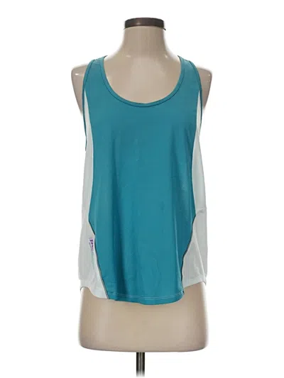 Pre-owned Fabletics Tank Top Teal Halter Neckline Tops
