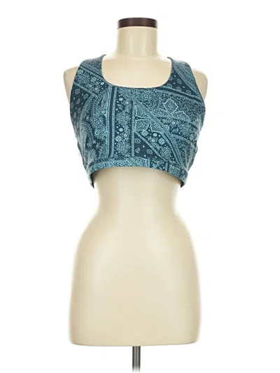 Pre-owned Fabletics Tank Top Teal Halter Neckline Tops