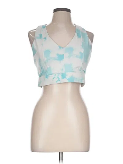 Pre-owned Fabletics Tank Top Teal Halter Neckline Tops