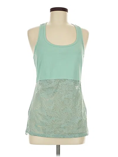 Pre-owned Fabletics Tank Top Teal Halter Neckline Tops