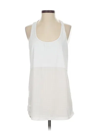 Pre-owned Fabletics Tank Top White Halter Neckline Tops