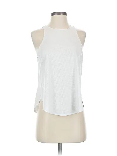 Pre-owned Fabletics Tank Top White Halter Neckline Tops