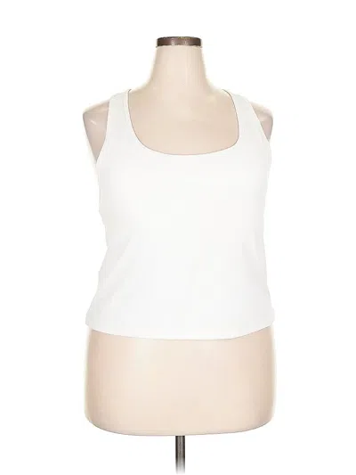 Pre-owned Fabletics Tank Top White Halter Neckline Tops