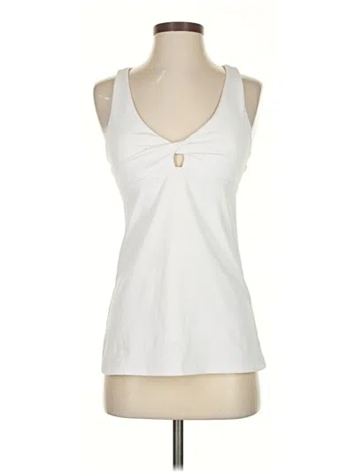 Pre-owned Fabletics Tank Top White Halter Neckline Tops