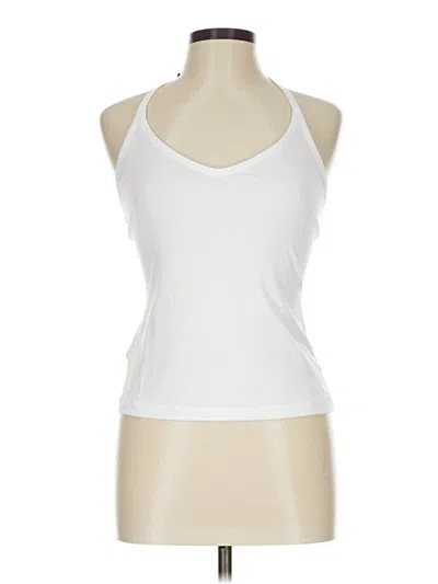 Pre-owned Fabletics Tank Top White Halter Neckline Tops