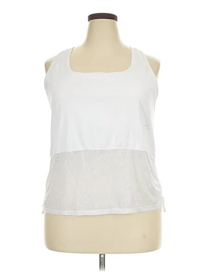 Pre-owned Fabletics Tank Top White Halter Neckline Tops