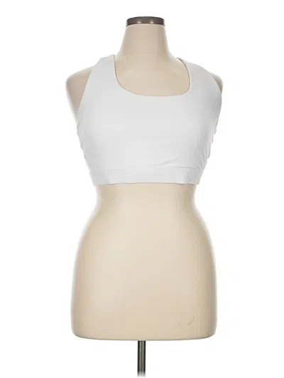 Pre-owned Fabletics Tank Top White Halter Neckline Tops