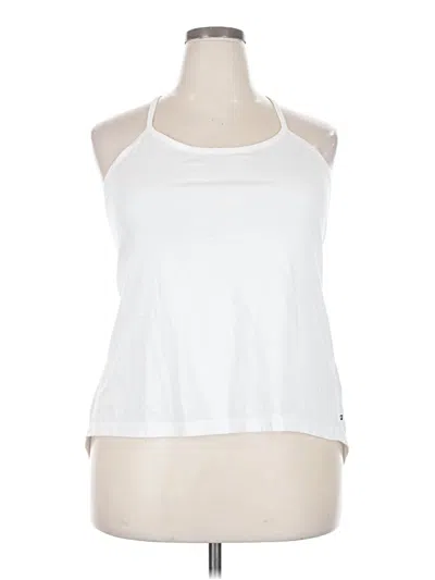 Pre-owned Fabletics Tank Top White Halter Neckline Tops