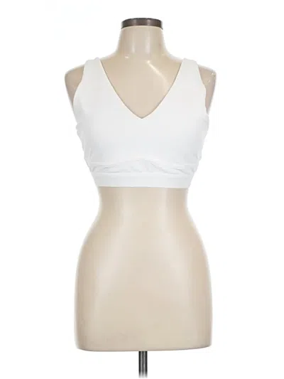 Pre-owned Fabletics Tank Top White Halter Neckline Tops
