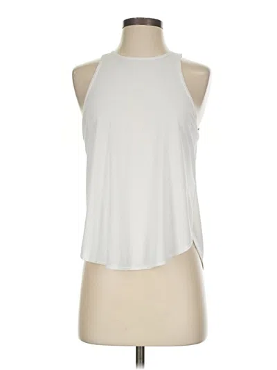 Pre-owned Fabletics Tank Top White Halter Neckline Tops