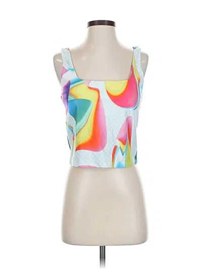 Pre-owned Fabletics Tank Top White Square Neckline Tops