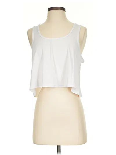 Pre-owned Fabletics Tank Top White Strapless Neckline Tops