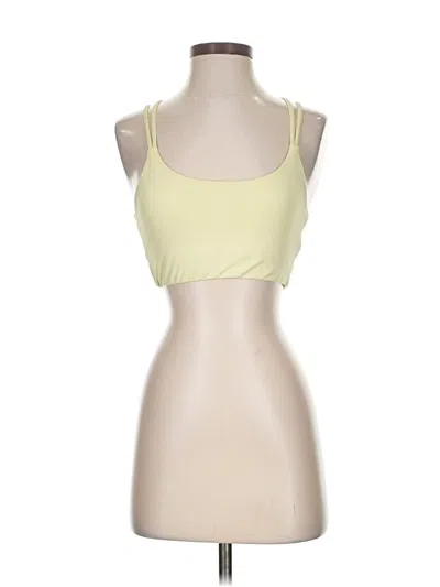Pre-owned Fabletics Tank Top Yellow Halter Neckline Tops