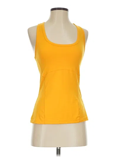 Pre-owned Fabletics Tank Top Yellow Halter Neckline Tops