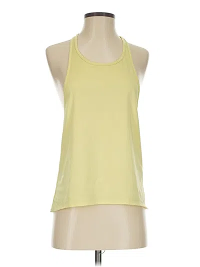 Pre-owned Fabletics Tank Top Yellow Halter Neckline Tops