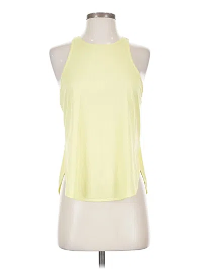Pre-owned Fabletics Tank Top Yellow Halter Neckline Tops
