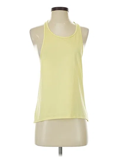 Pre-owned Fabletics Tank Top Yellow Halter Neckline Tops