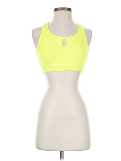 Pre-owned Fabletics Tank Top Yellow Halter Neckline Tops