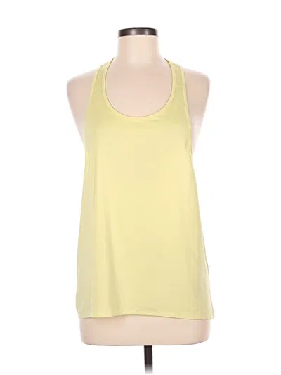 Pre-owned Fabletics Tank Top Yellow Halter Neckline Tops