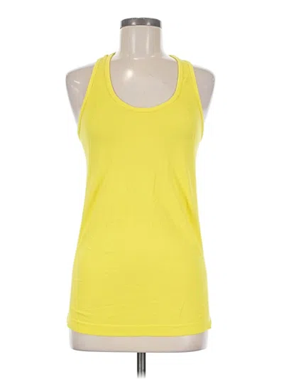 Pre-owned Fabletics Tank Top Yellow Halter Neckline Tops